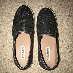Steve Madden sparkly slip on sneakers